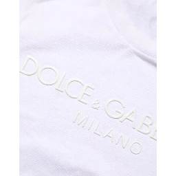 White Cotton Crew Neck Short Sleeves T-shirt