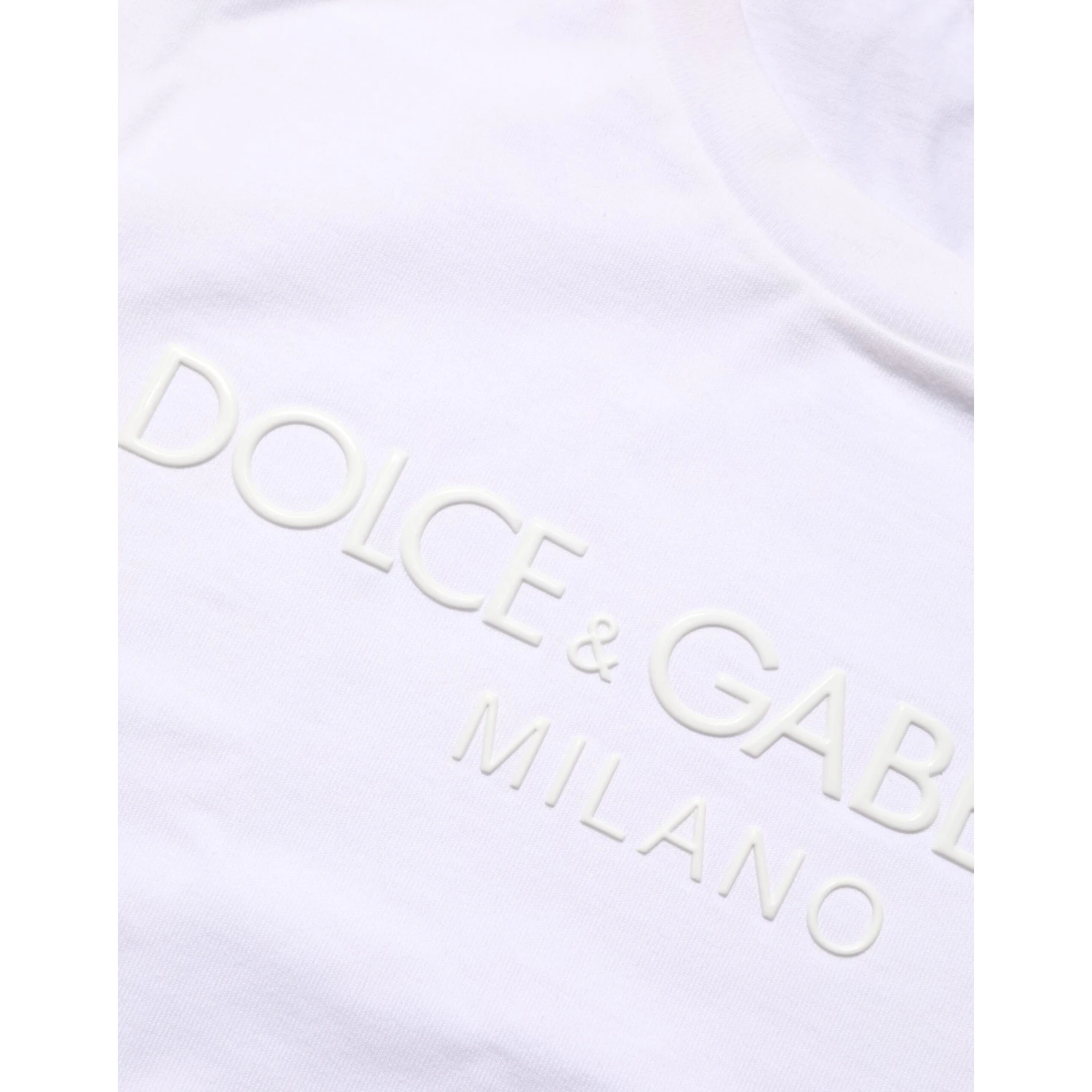 White Cotton Crew Neck Short Sleeves T-shirt