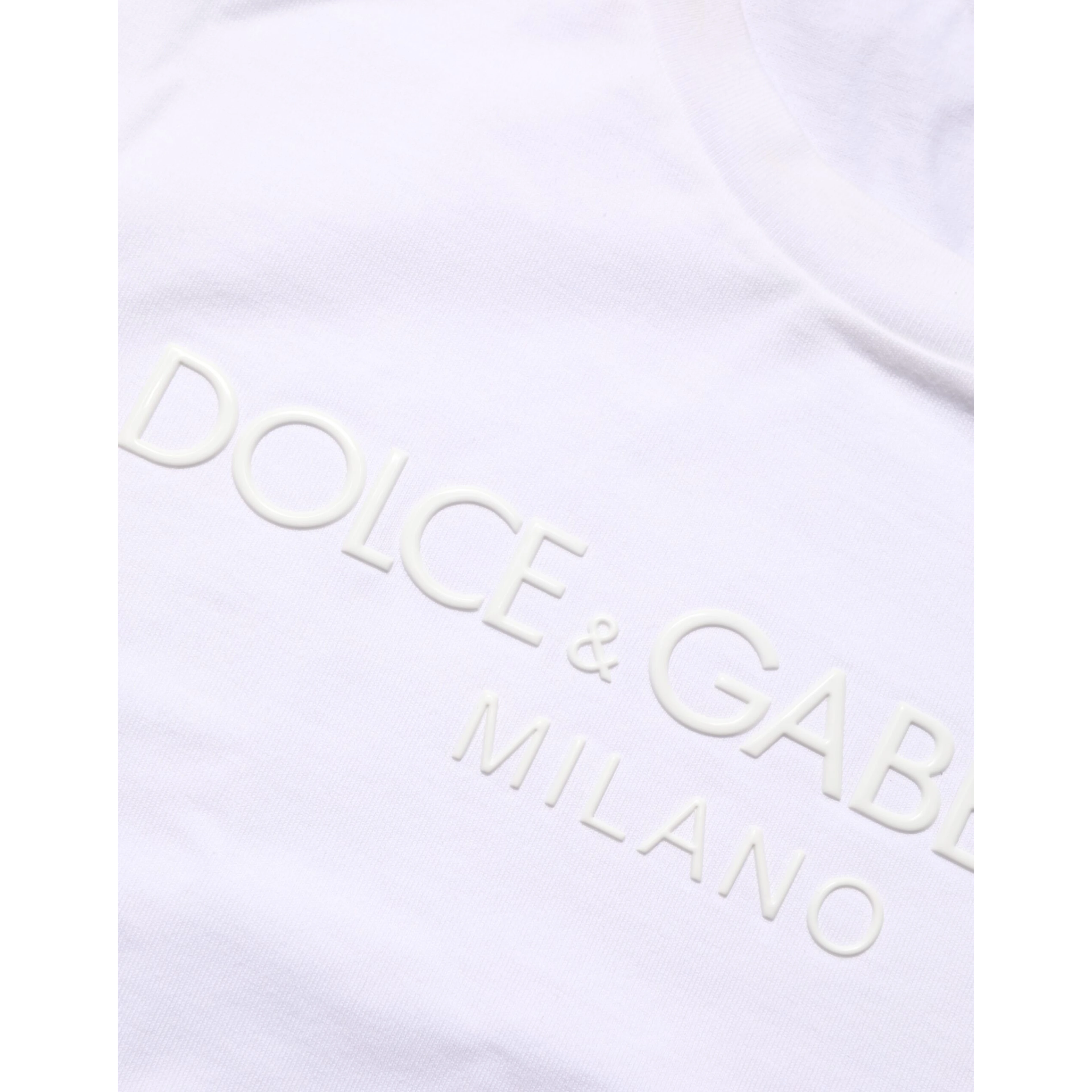 White Cotton Crew Neck Short Sleeves T-shirt