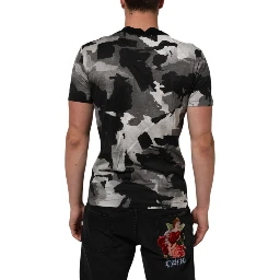Multicolor Camouflage Men Short Sleeves T-shirt