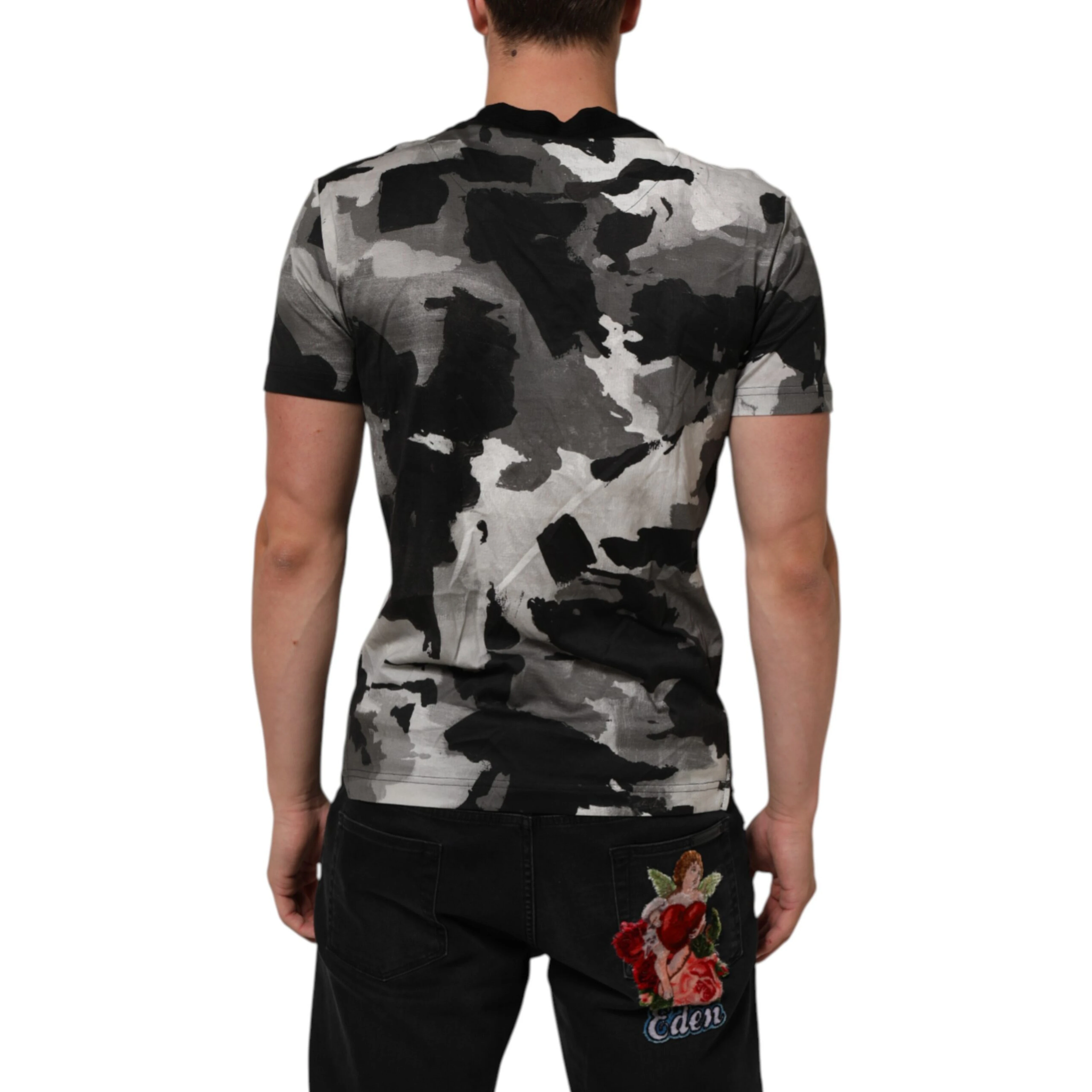Multicolor Camouflage Men Short Sleeves T-shirt