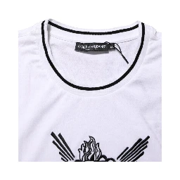 White Sacred Heart Short Sleeve Men T-shirt