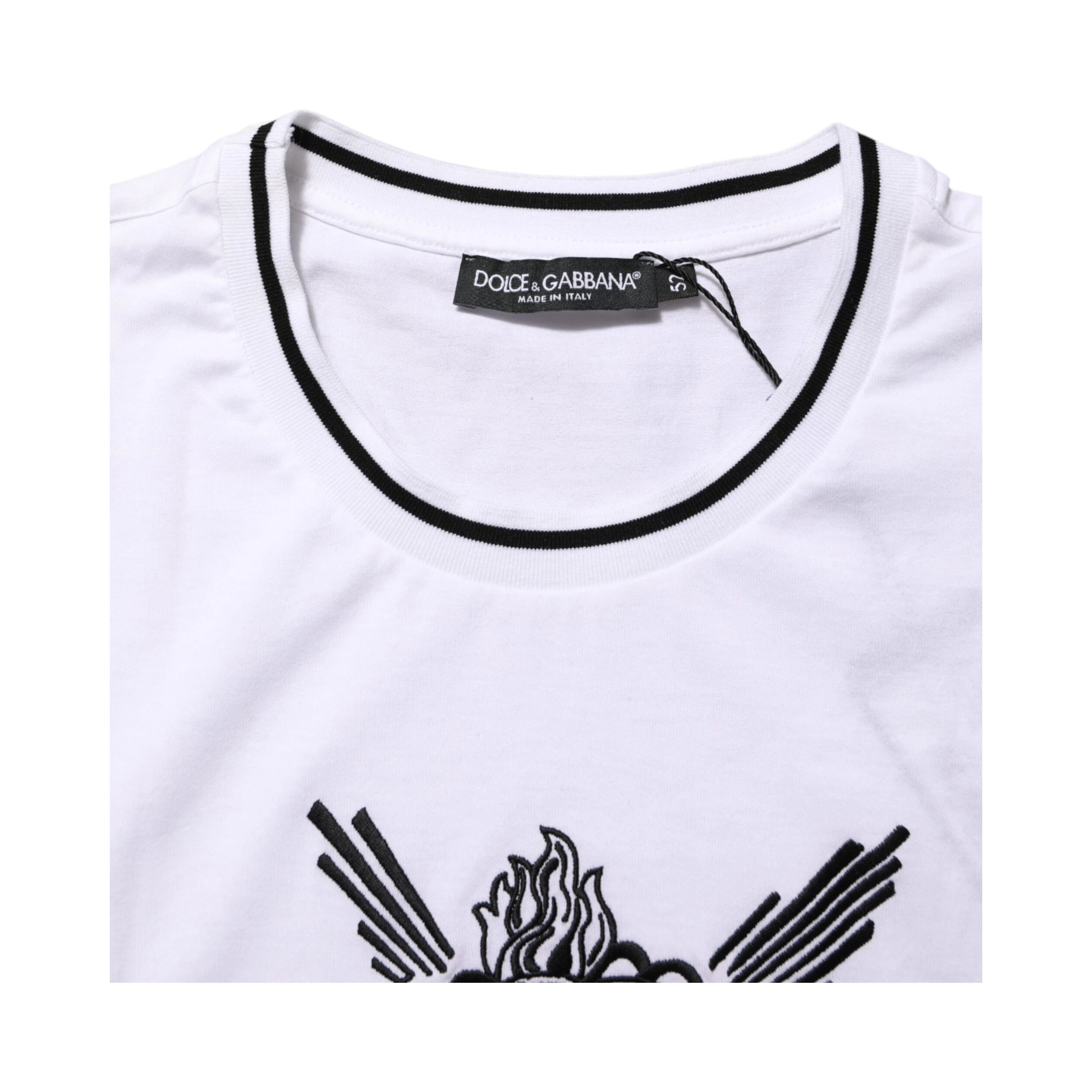 White Sacred Heart Short Sleeve Men T-shirt
