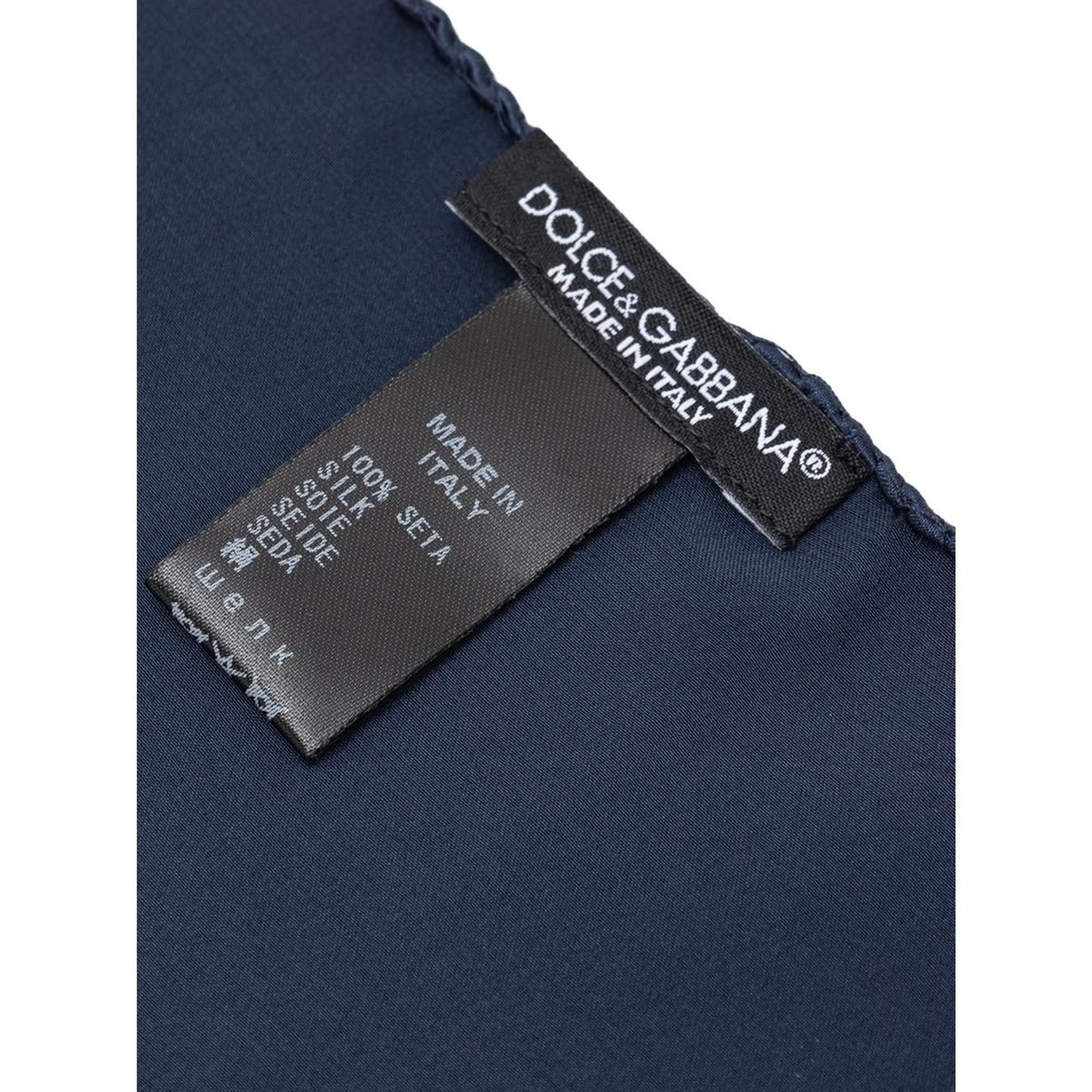 Blue Silk Pocket Square