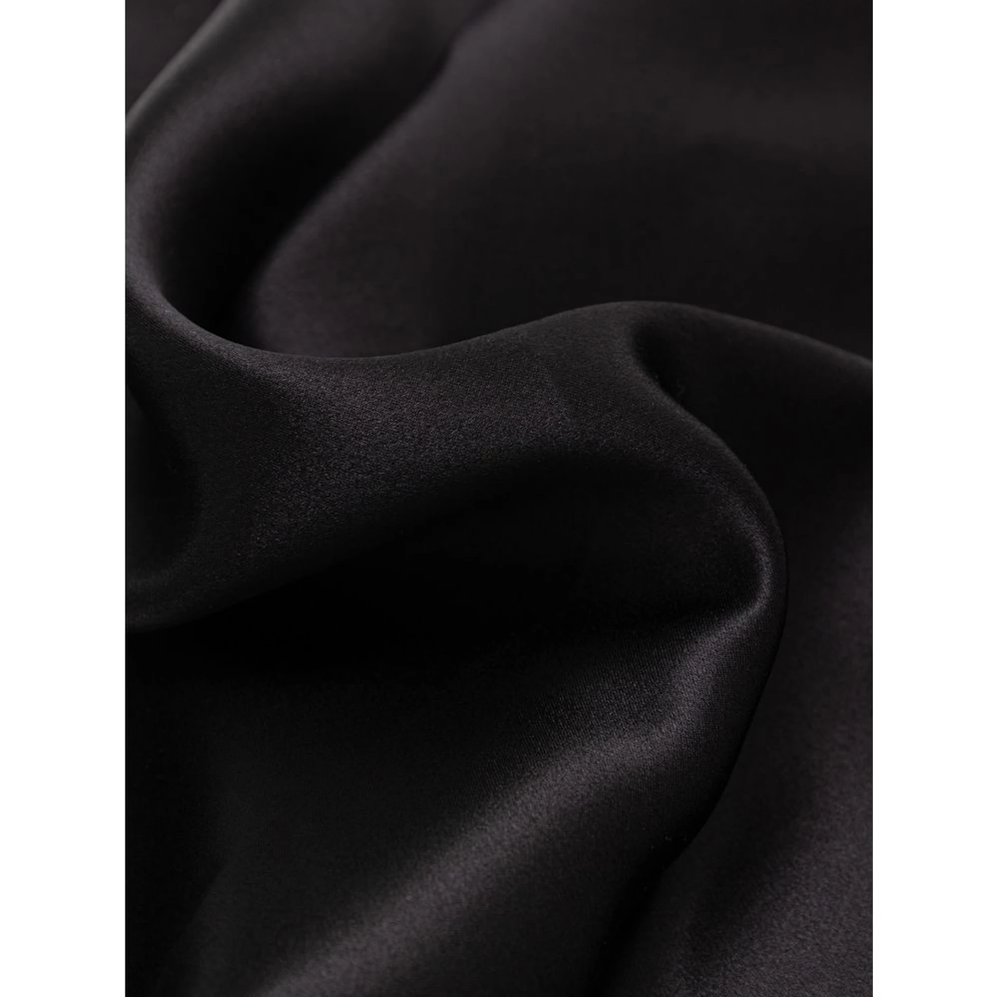 Black Silk Pocket Square