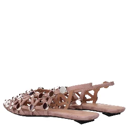 Pink Leather Ballet Flats