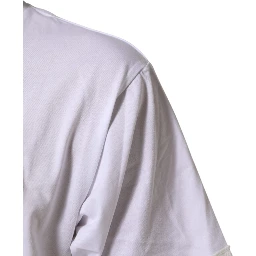 White Graphic Print Cotton Crew Neck T-shirt