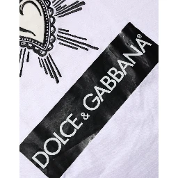 White Sacred Heart Short Sleeve Men T-shirt