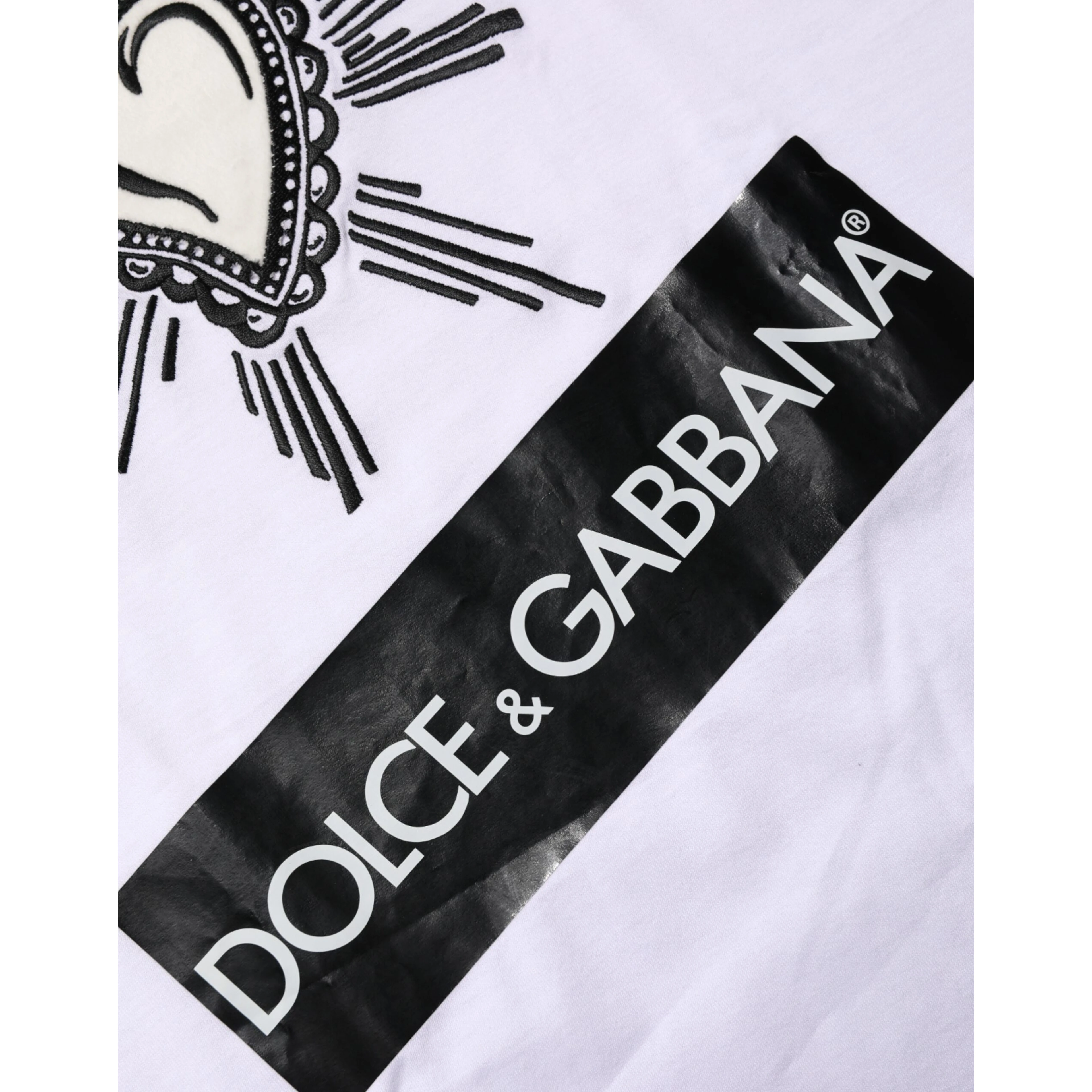 White Sacred Heart Short Sleeve Men T-shirt