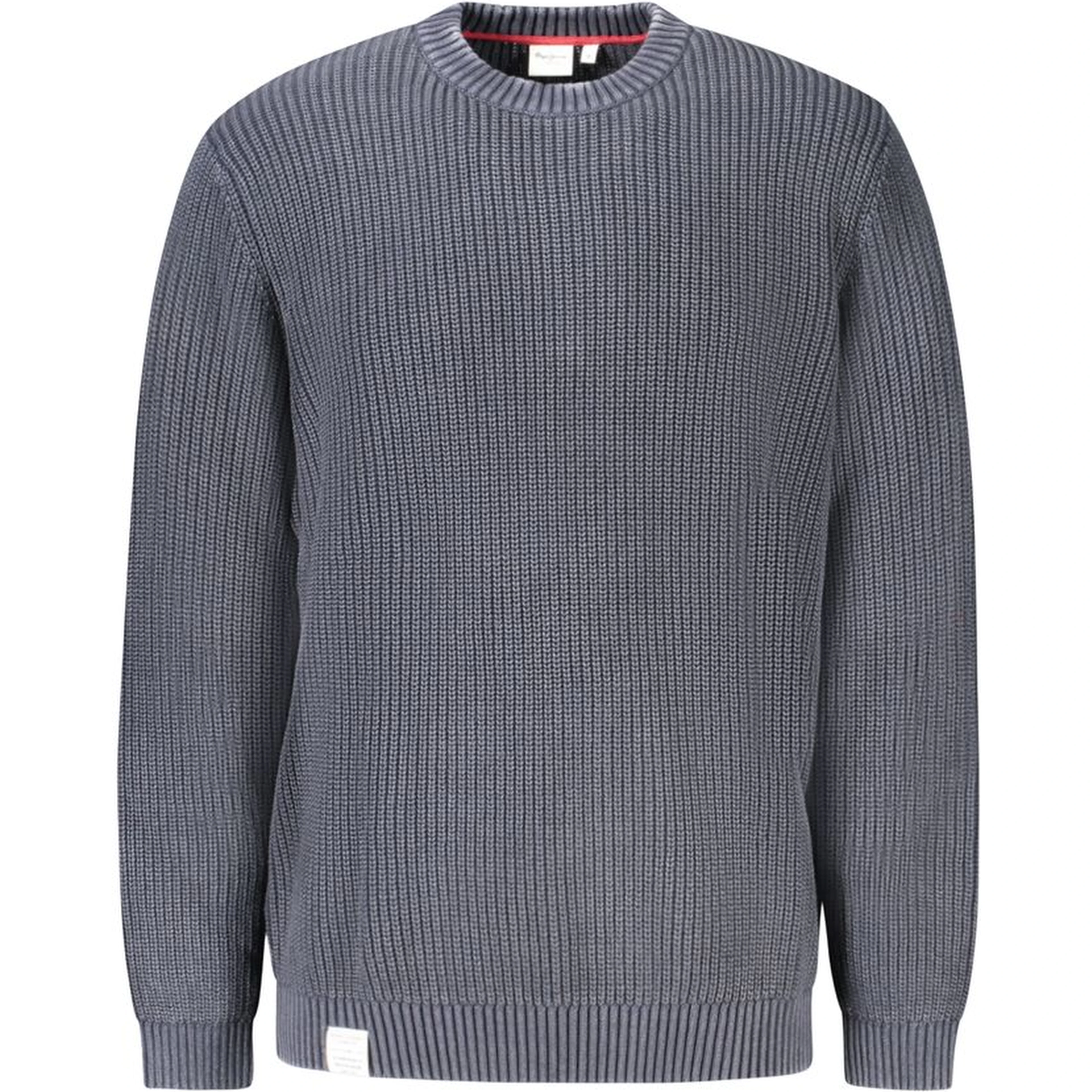 Blue Cotton Men Sweater