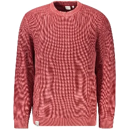 Red Cotton Men Sweater