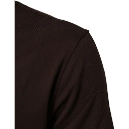 Brown Coin Laurel Print Men Crew Neck T-shirt