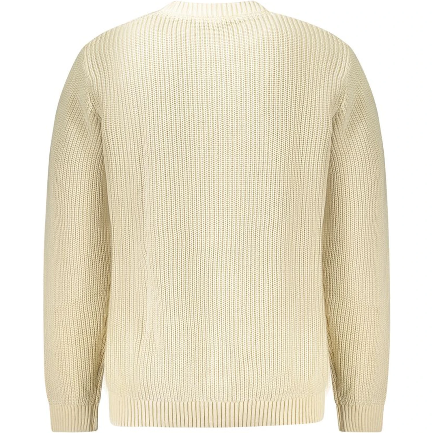 Beige Cotton Men Sweater