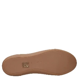 Beige Fabric Sneakers