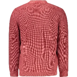 Red Cotton Men Sweater