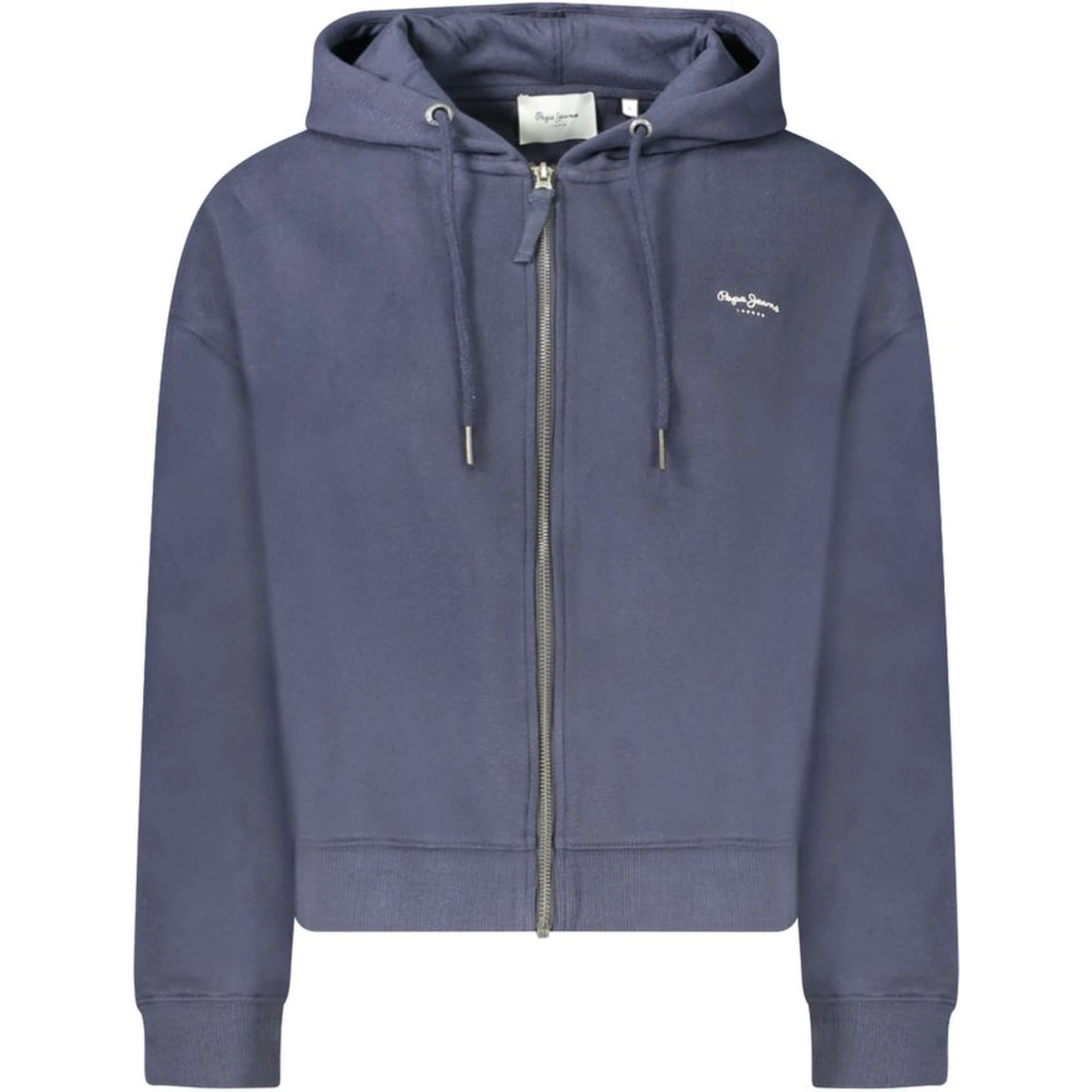 Blue Cotton Women Sweater