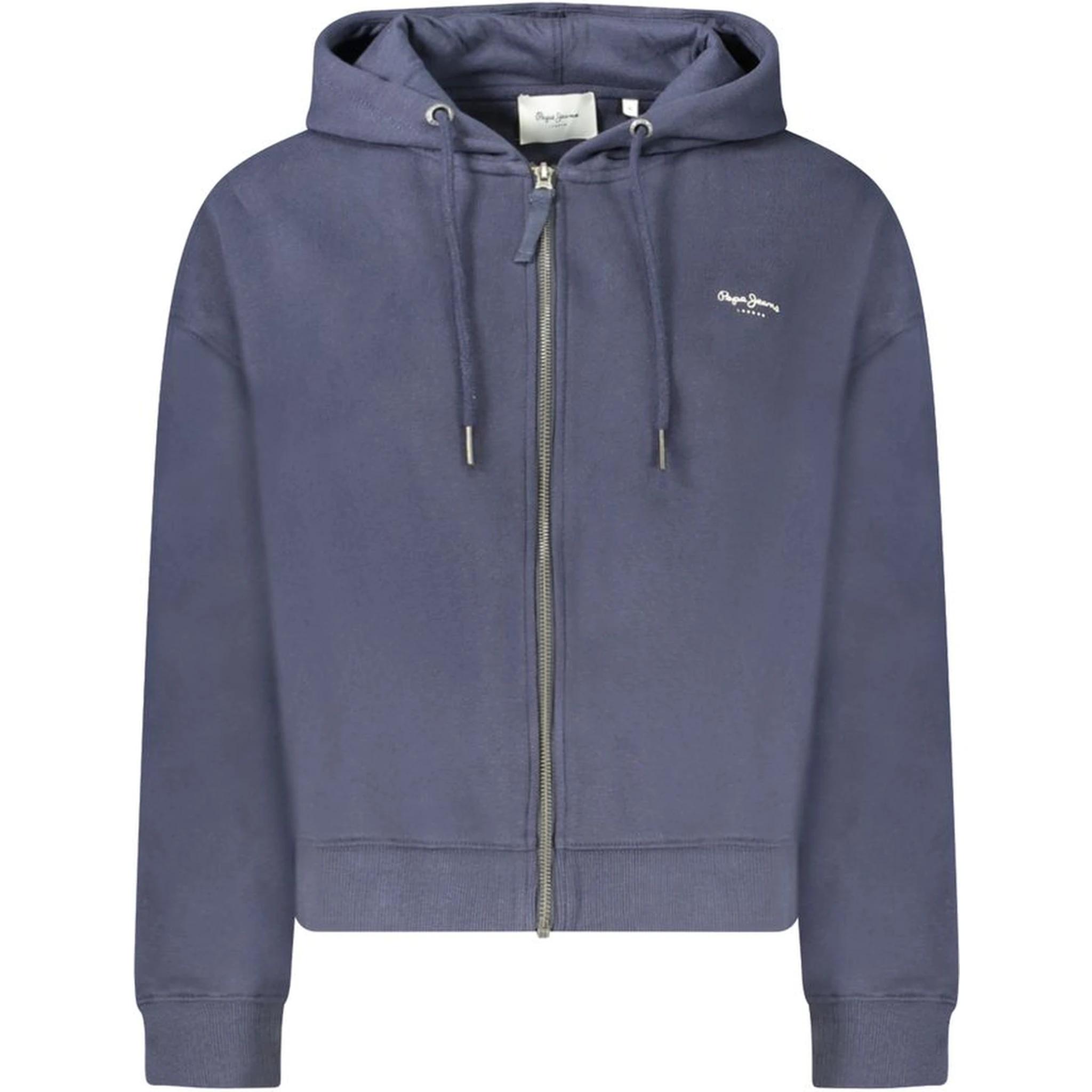 Blue Cotton Women Sweater