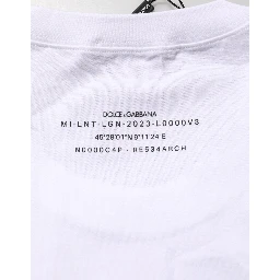 White Cotton Sleeveless Printed Tank T-shirt