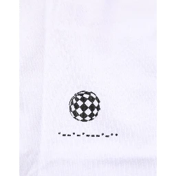 White Cotton Sleeveless Printed Tank T-shirt