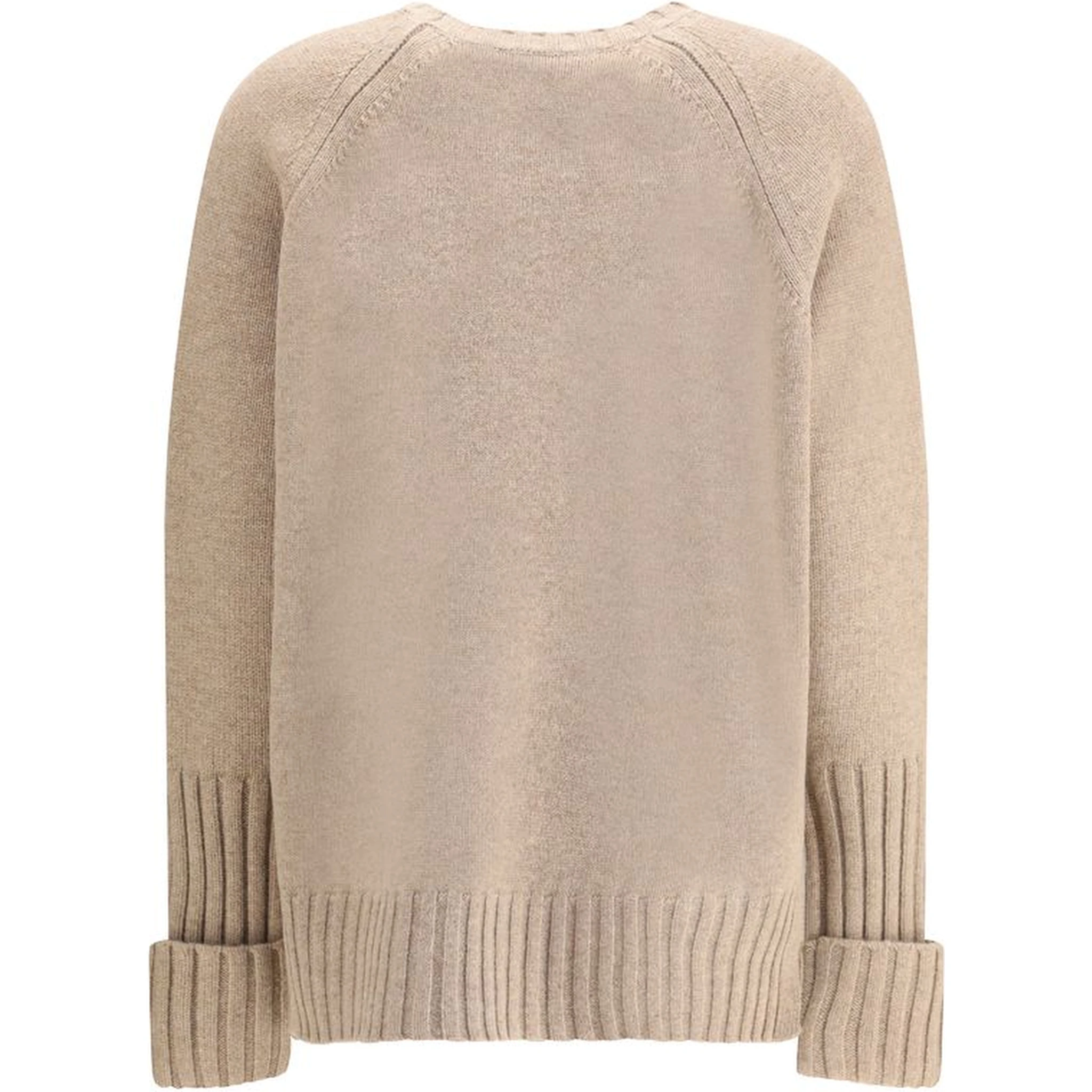 Beige Merino Wool Sweatshirt