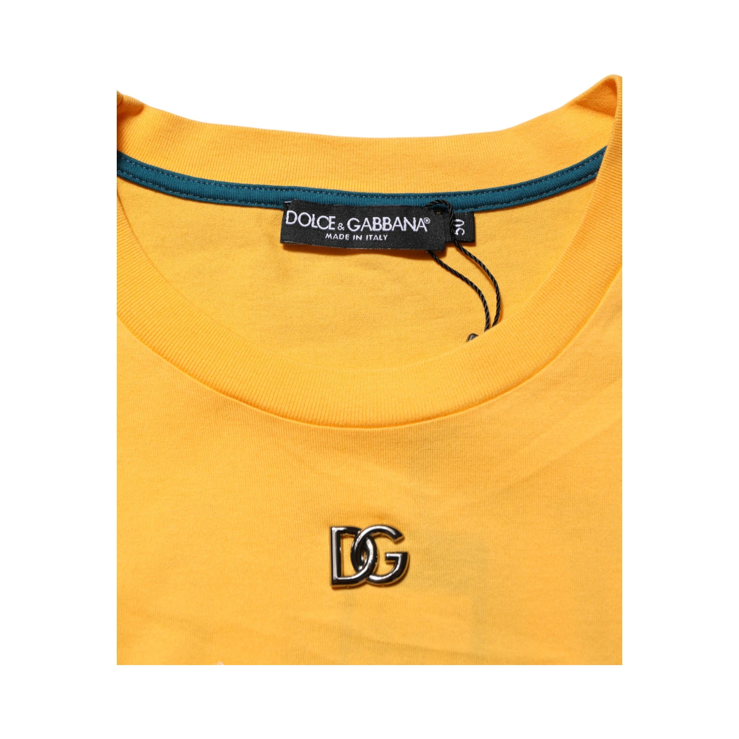 Yellow Secret Graden Floral Cotton CrewNeck T-shirt