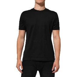 Black Goodluck 2021 Cotton Crew Neck T-shirt