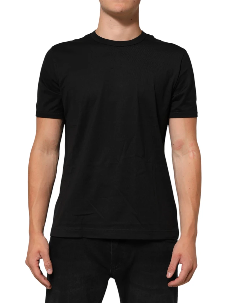 Black Goodluck 2021 Cotton Crew Neck T-shirt