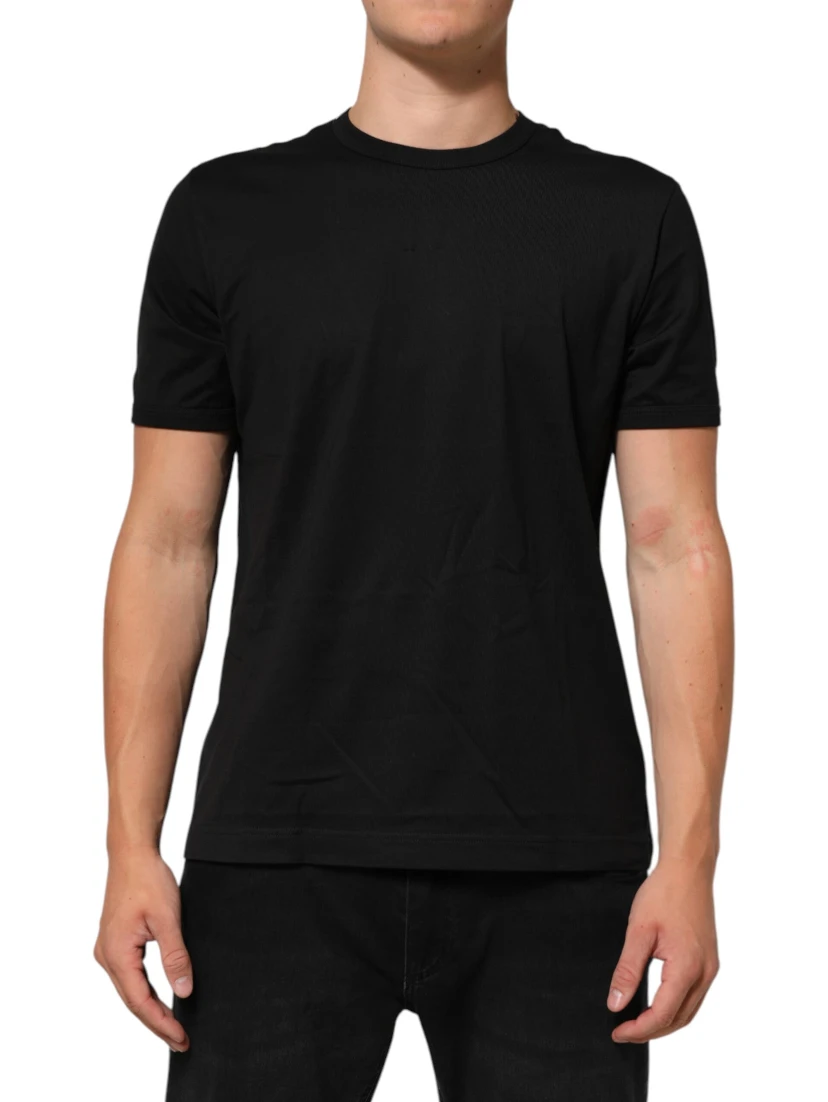 Black Goodluck 2021 Cotton Crew Neck T-shirt