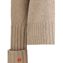 Beige Merino Wool Sweatshirt