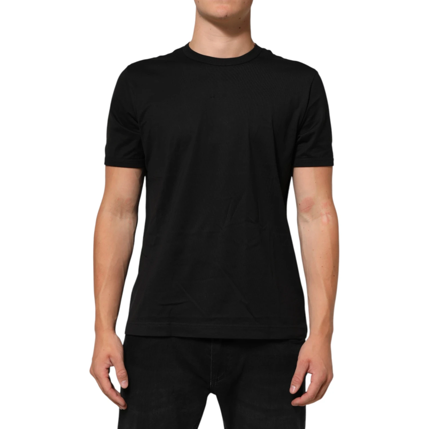 Black Goodluck 2021 Cotton Crew Neck T-shirt