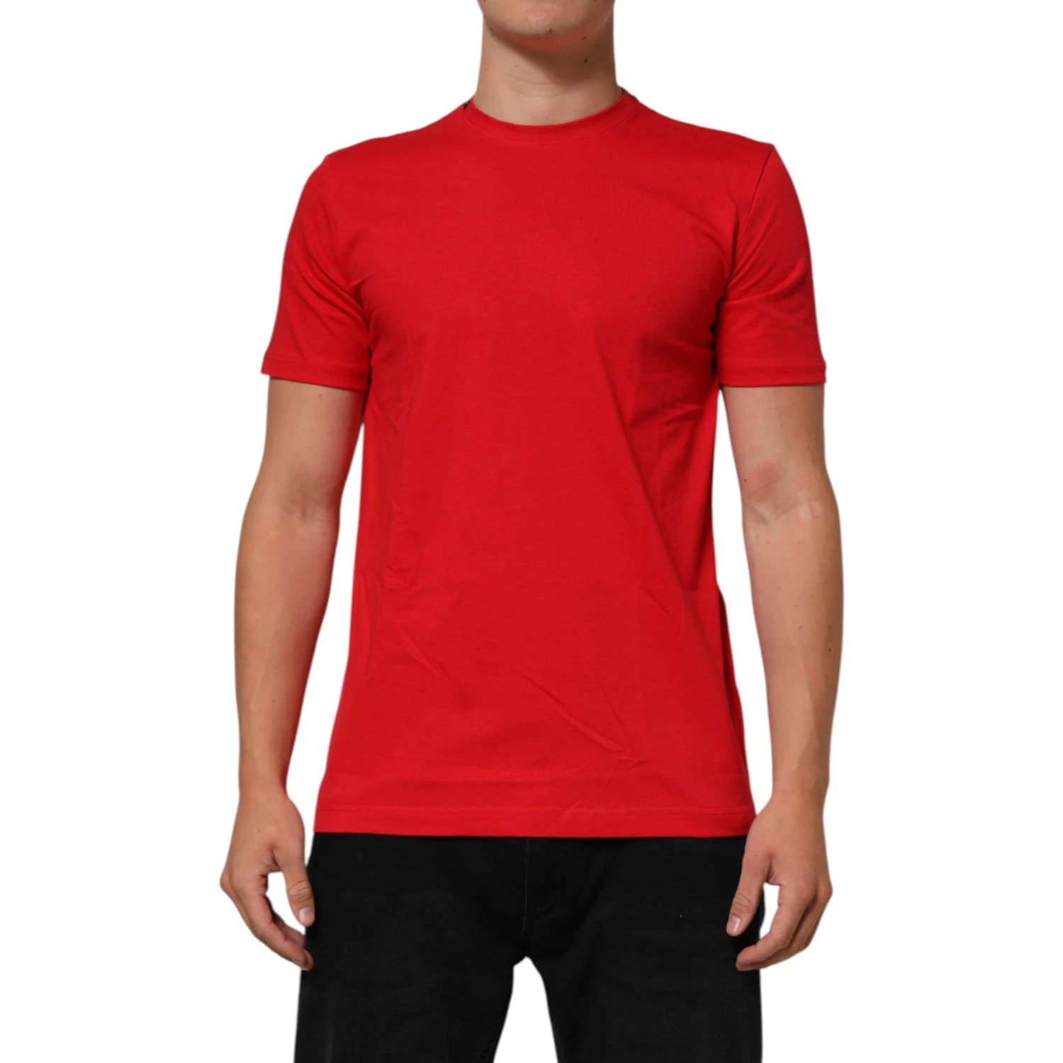 Red Goodluck 2023 Cotton Crew Neck T-shirt