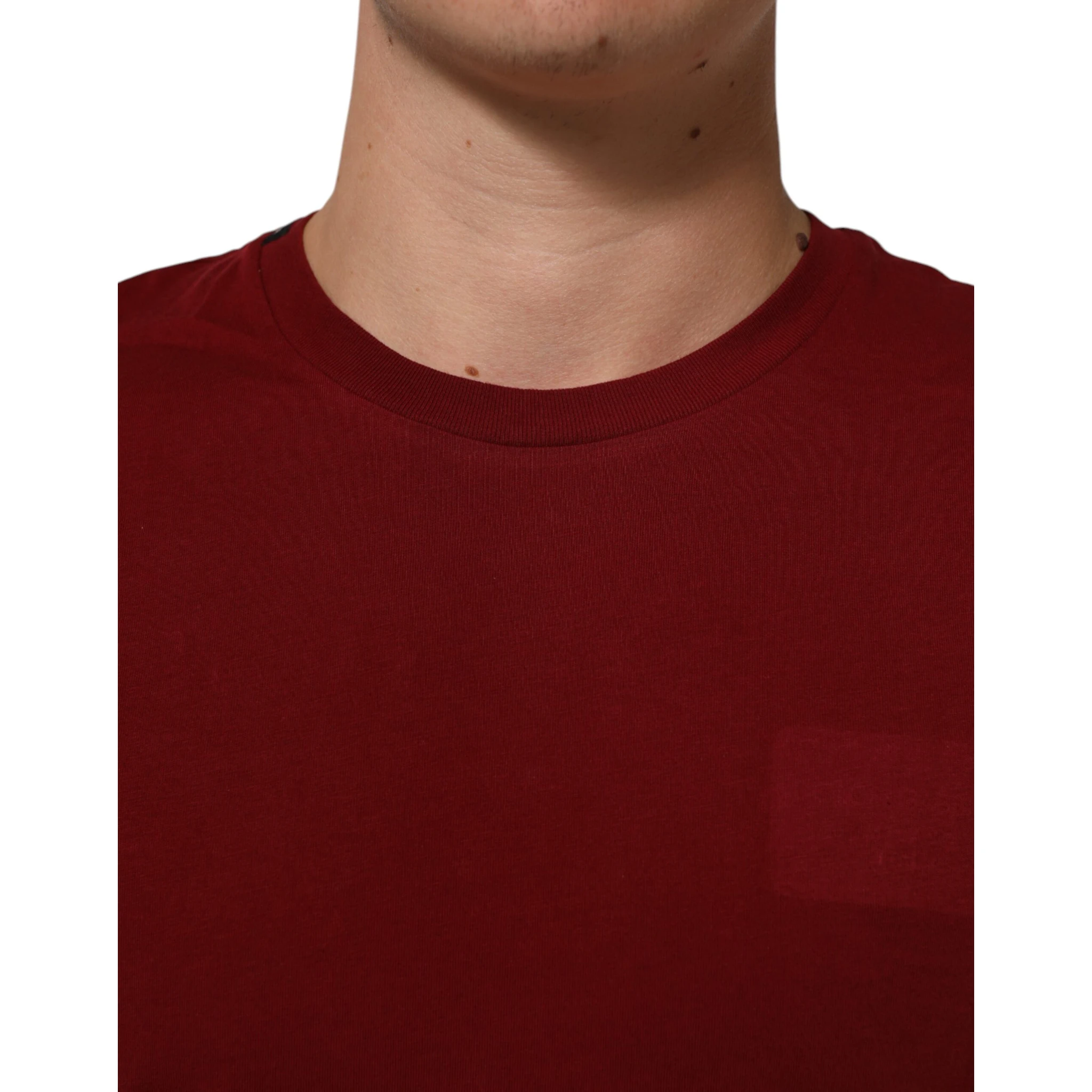 Maroon Logo Crew Neck Short Sleeve T-shirt