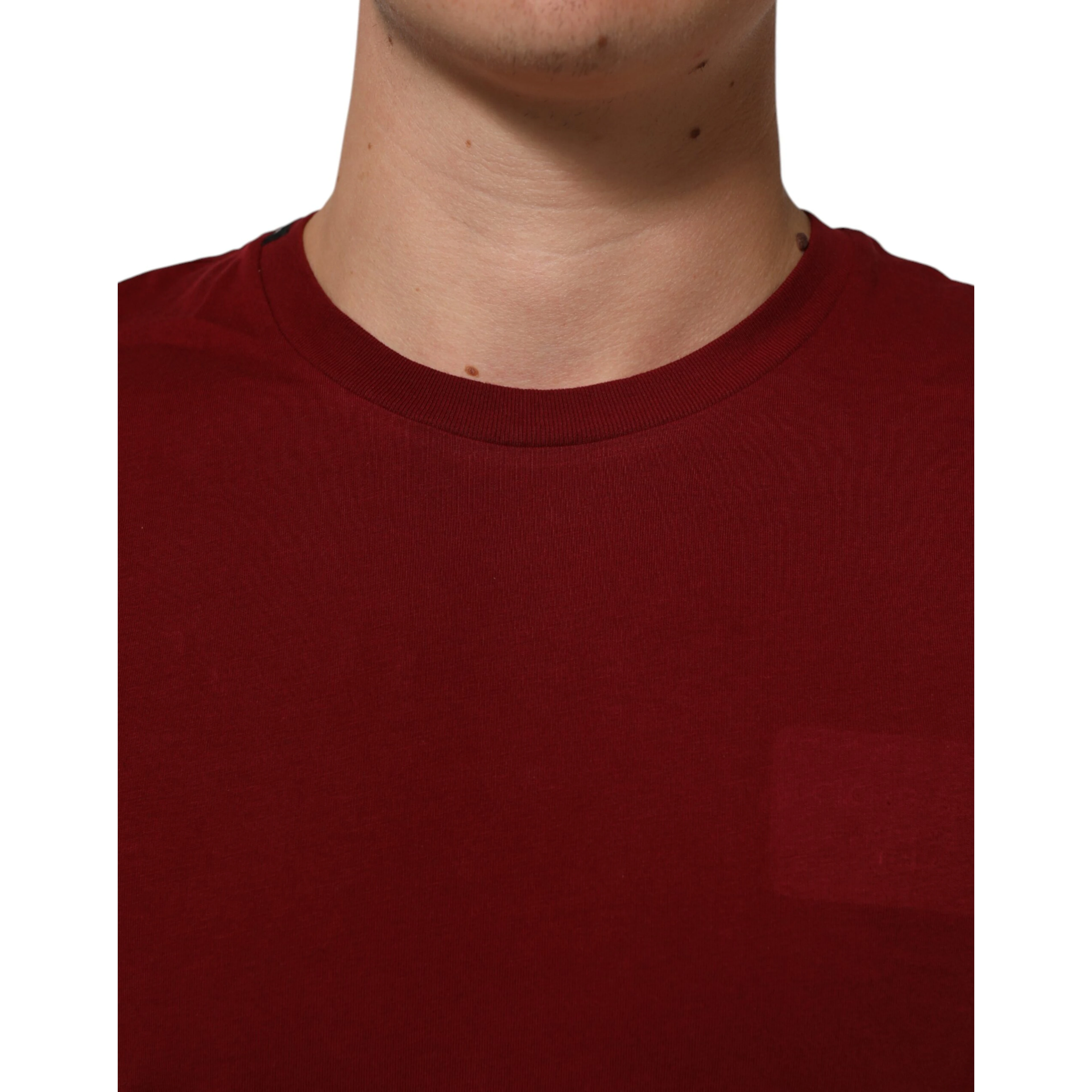 Maroon Logo Crew Neck Short Sleeve T-shirt