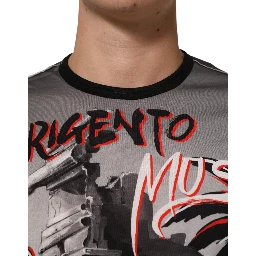 Multicolor Agrigento Dance Jazz Music Print T-shirt