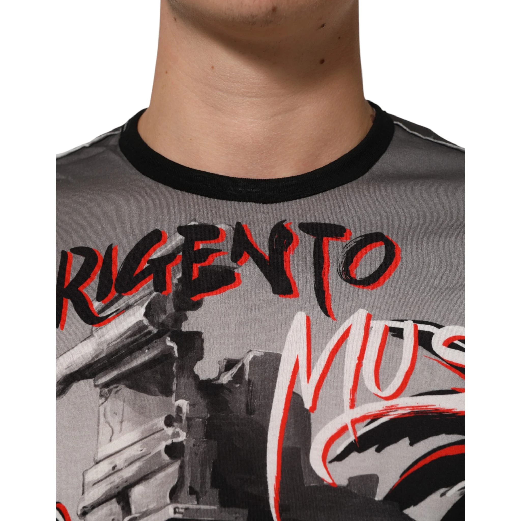 Multicolor Agrigento Dance Jazz Music Print T-shirt