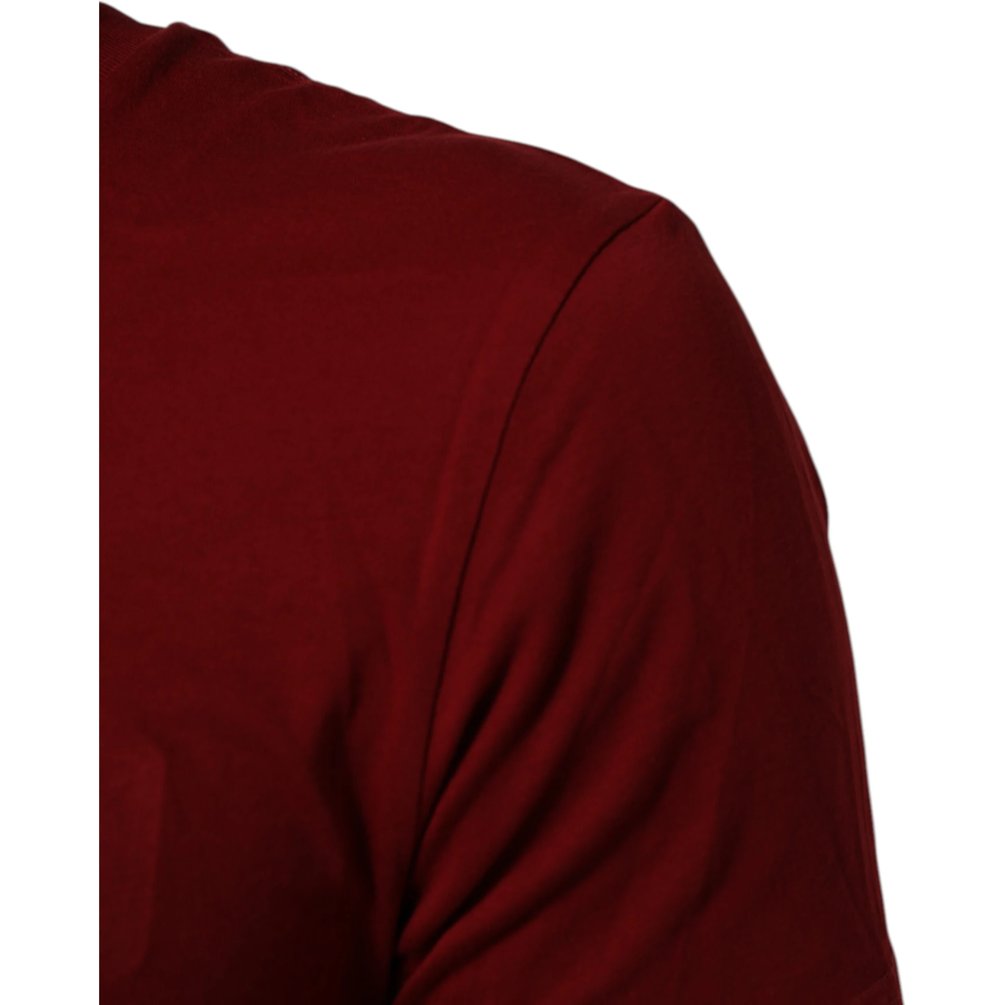 Maroon Logo Crew Neck Short Sleeve T-shirt