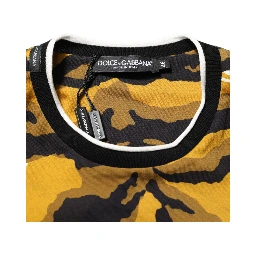 Multicolor Leopard Palm Leaf Men Crew Neck T-shirt
