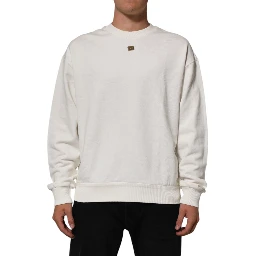 White DG Logo Crew Neck Sweatshirt Sweater