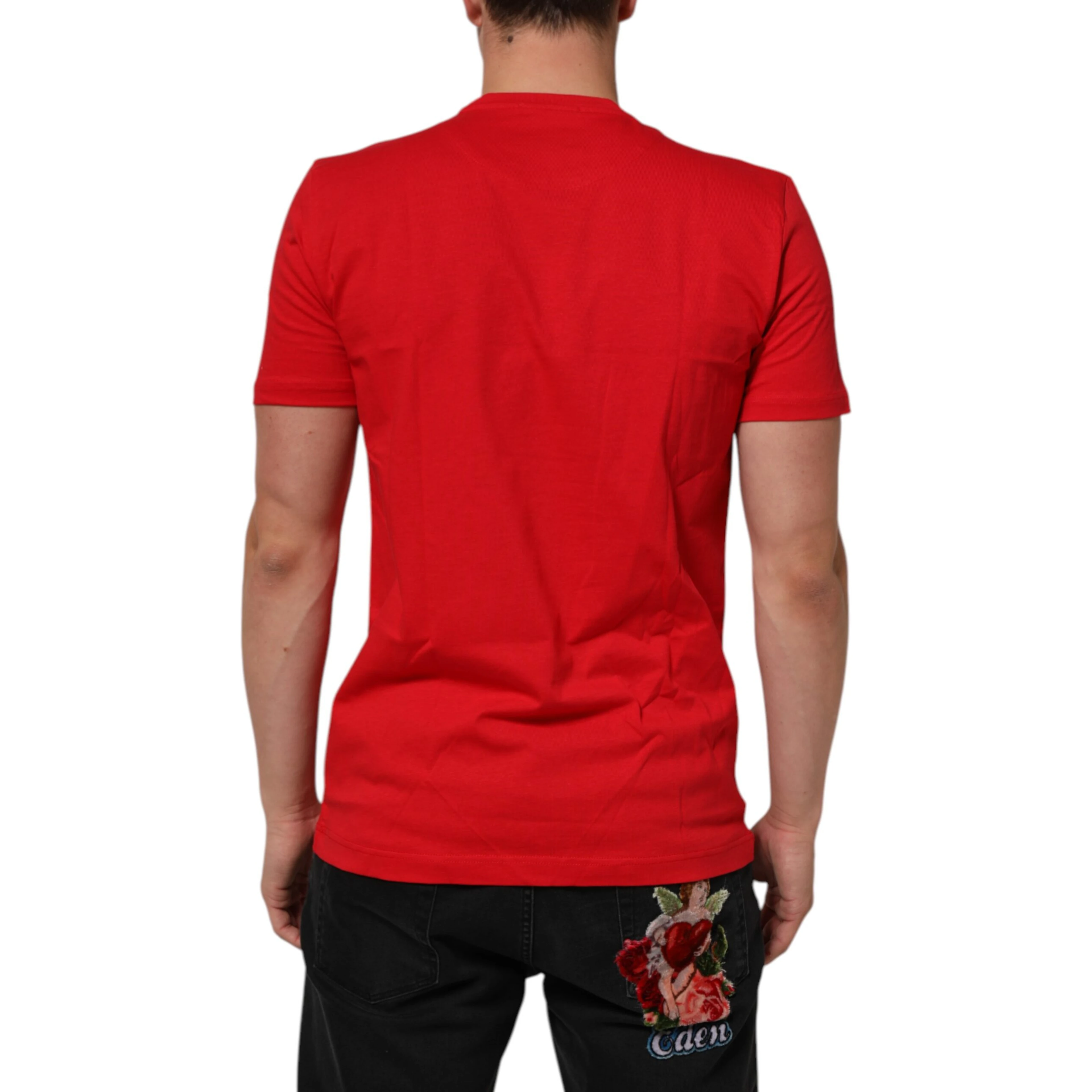 Red Goodluck 2023 Cotton Crew Neck T-shirt