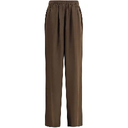 Brown Silk Pants