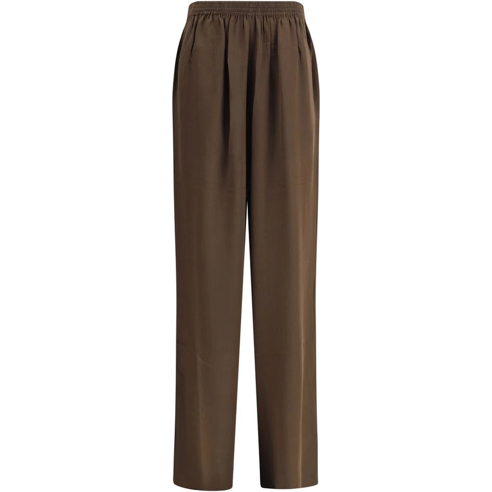 Brown Silk Pants