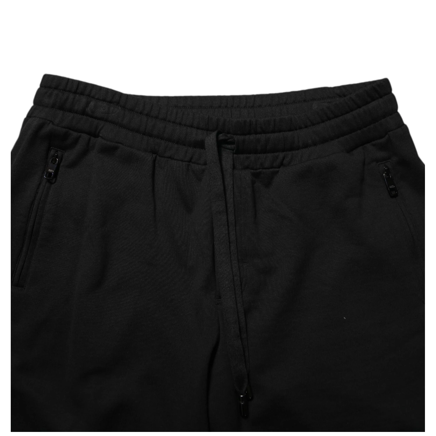 Black Cotton Mid Waist Casual Bermuda Short