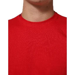 Red Goodluck 2023 Cotton Crew Neck T-shirt