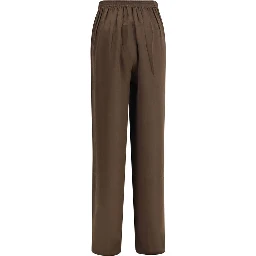 Brown Silk Pants