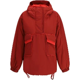 Red Polyamide Shell Jacket