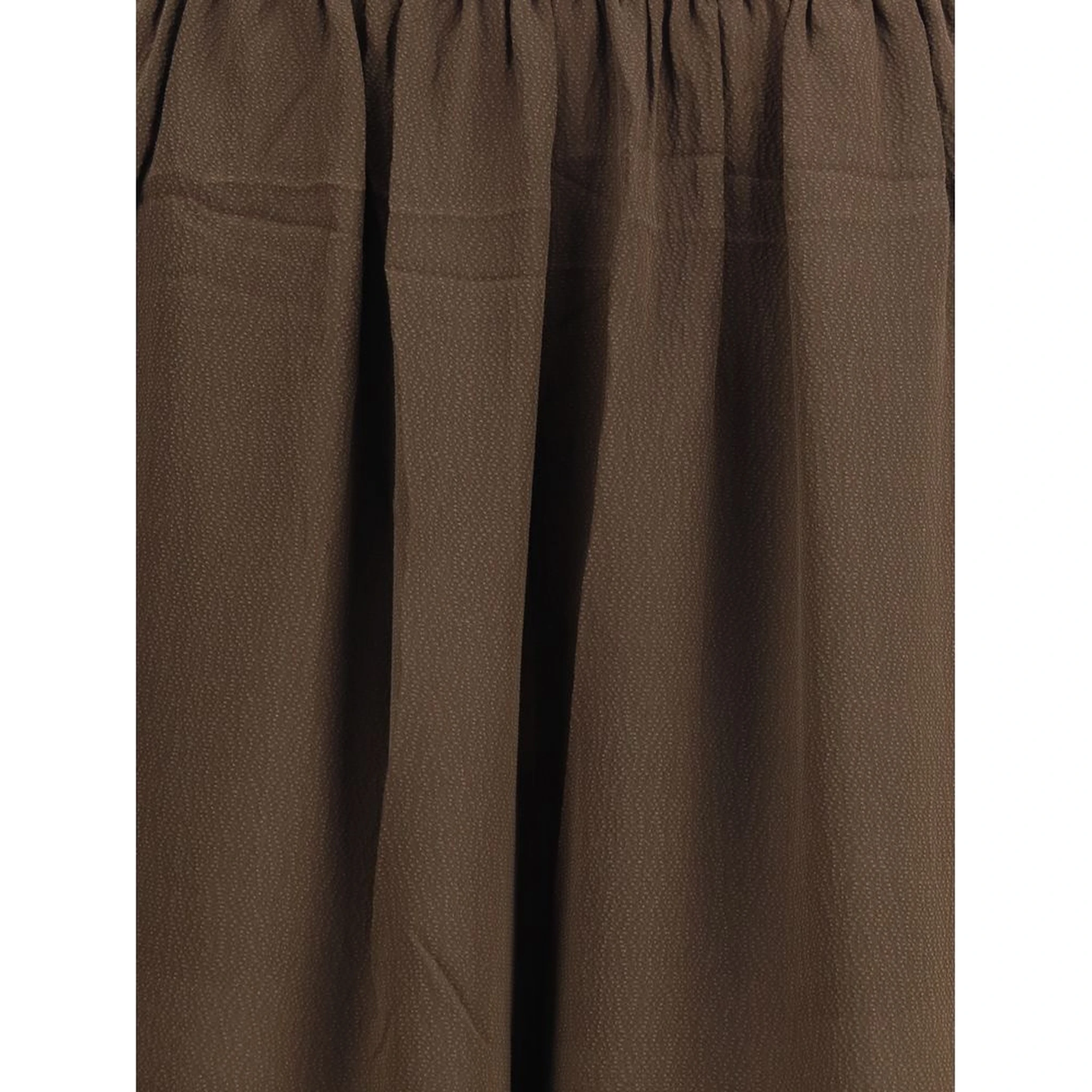 Brown Silk Pants