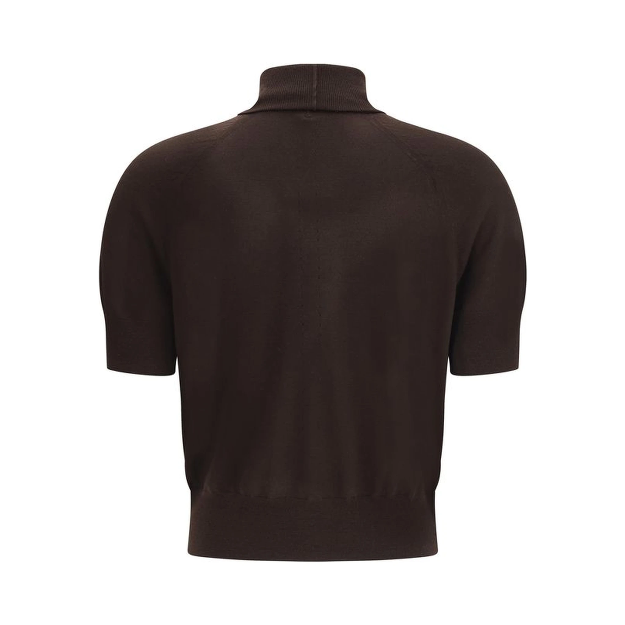 Brown Merino Wool Top