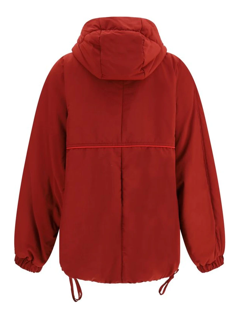 Red Polyamide Shell Jacket