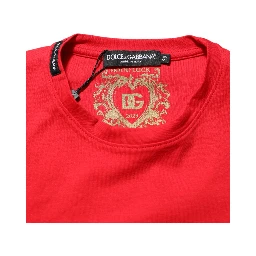 Red Goodluck 2023 Cotton Crew Neck T-shirt