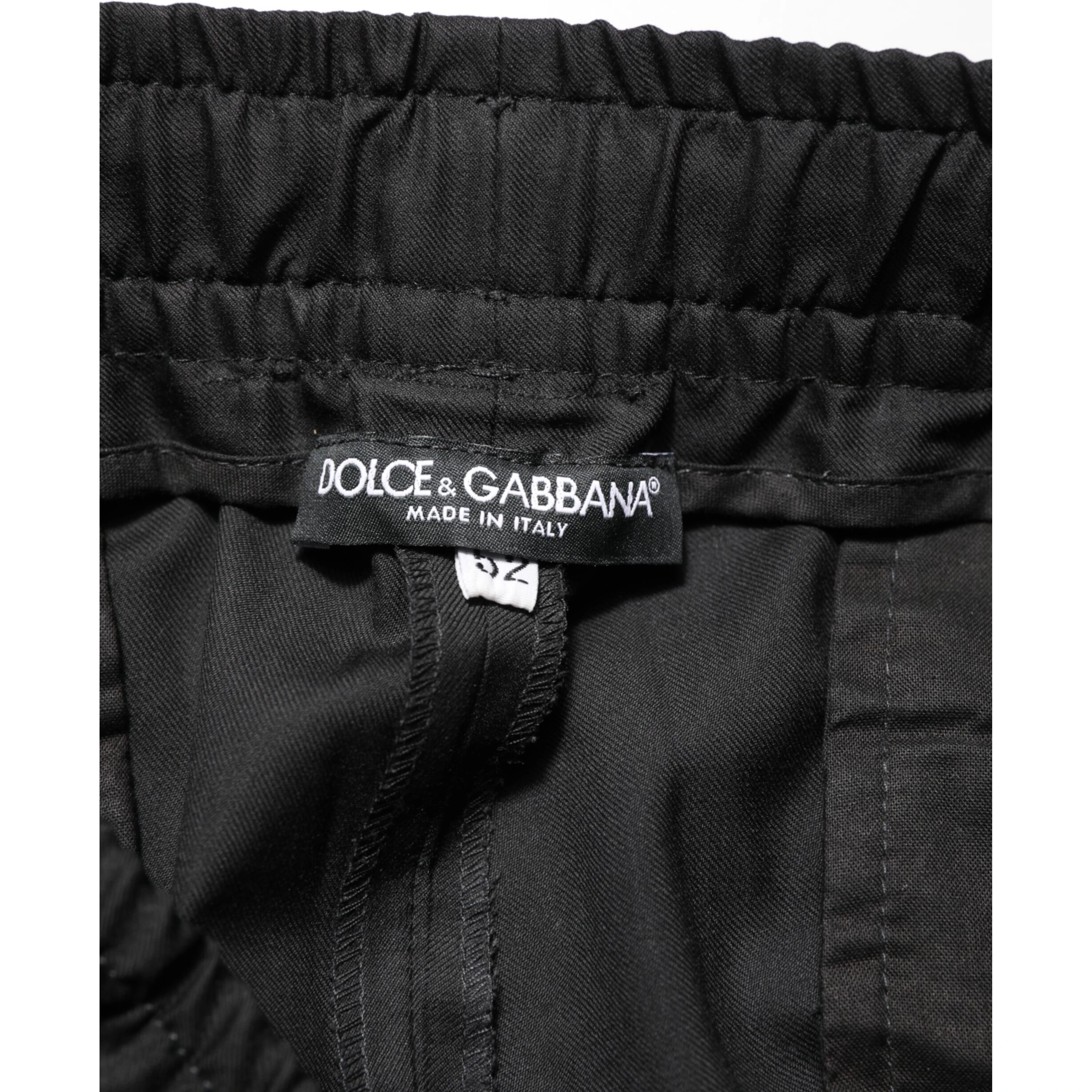 Black Drawstring Men Jogger Sweatpants Pants